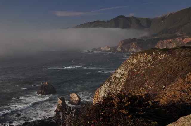 a fog bank rolling in